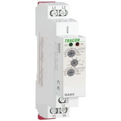   Tracon AC/DC 110-240V, U> U< = 65-260V, t=0,1-10s NARV1 Feszültségfigyelő relé 1 fázisra 5997374212267