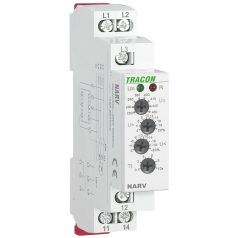   Tracon AC 220-460V, U> U< = +/-2-20%, t=0,1-10s, Asymm 8% NARV Feszültségfigyelő relé 3 fázisra 5997374211734