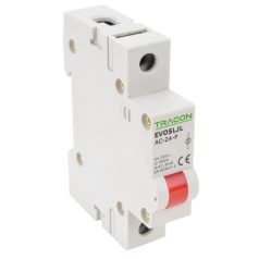   Tracon 24V AC SLJL-AC24-P Sorolható ledes jelzőlámpa, vörös 5997374179454