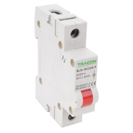 Tracon 220V DC SLJL-DC220-P Sorolható ledes jelzőlámpa, vörös 5997374179508