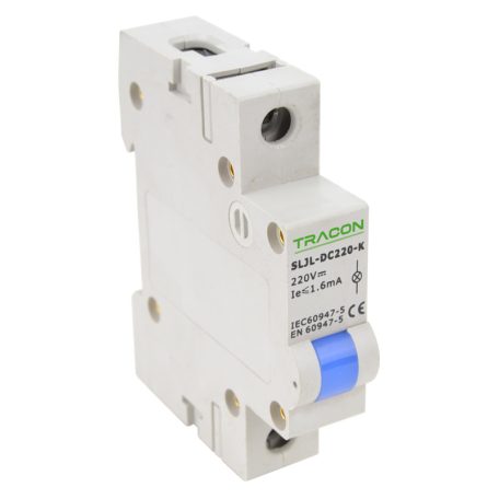 Tracon 220V DC SLJL-DC220-K Sorolható ledes jelzőlámpa, kék 5997374179546