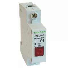   Tracon 230V, 0,6 W C60-LAM-P-L Sorolható ledes jelzőlámpa, piros 5997374162326