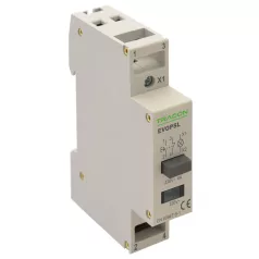   Tracon 230V, 50Hz, 1NO+1NC, LED, Ith:16A, AC-14, Ie:6A EVOPSL Moduláris nyomókapcsoló, jelzőfénnyel 5997374210768