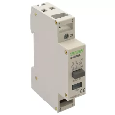  Tracon 230V, 50Hz, 1NO+1NC, LED, Ith:16A, AC-14, Ie:6A EVOPBL Moduláris nyomógomb, jelzőfénnyel 5997374213851