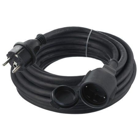Tracon 1xSCHUKO, 20m, 16A/250VAC, 3x1,5mm2 H07RN-F, Pmax.:3680 W UH20RN Univerzális hosszabbító gumi kábellel 5997374193689