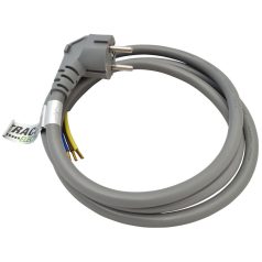   Tracon 3x2.5mm2, 1,5m, 16A,250VAC,H05VV-F,3680W(DUAL Schuko/French) DVK3X2,5-1,5 Csatlakozódugó kábellel, szürke 5997374201681