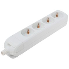   Tracon 4×SCHUKO, max.16A, 250VAC HUR-04 Újravezetékezhető, hordozható elosztósáv 5997374149846