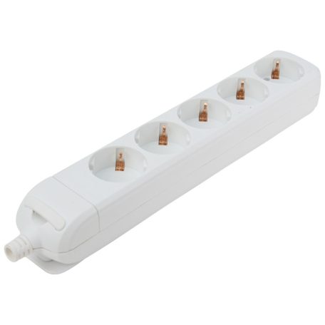 Tracon 5×SCHUKO, max.16A, 230V HUR-05 Újravezetékezhető, hordozható elosztósáv 5997374149853
