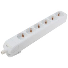   Tracon 6×SCHUKO, max.16A, 250VAC HUR-06 Újravezetékezhető, hordozható elosztósáv 5997374149860