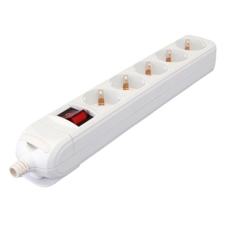 Tracon 5×SCHUKO, max.16A, 250VAC HUR-05K Újravezetékezhető, hordozható elosztósáv 5997374188852