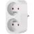 Tracon 2xFRENCH, 240VAC, 16A TNSM2-FR Okos csatlakozó adapter 5997374126298