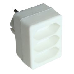   Tracon 250VAC, max.2,5A, 3xFrench TNF3 Többférőhelyes csapos átalakító csatlakozó 5997374164757
