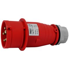   Tracon 16A, 400V, 3P+N+E, 6h, IP44 TICS-015PF Fázisfordítós ipari csatlakozó dugó külső tömszelencével 5997374192323