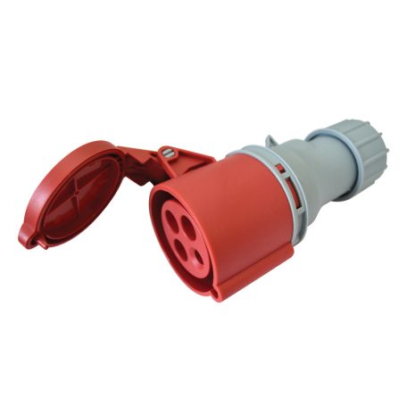 Tracon 16A, 400V, 3P+E, 6h, IP44 TICS-214H Ipari csatlakozóaljzat, külső tömítőszelencével 5997374193375