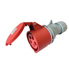   Tracon 16A, 400V, 3P+N+E, 6h, IP44 TICS-215H Ipari csatlakozóaljzat, külső tömítőszelencével 5997374193382