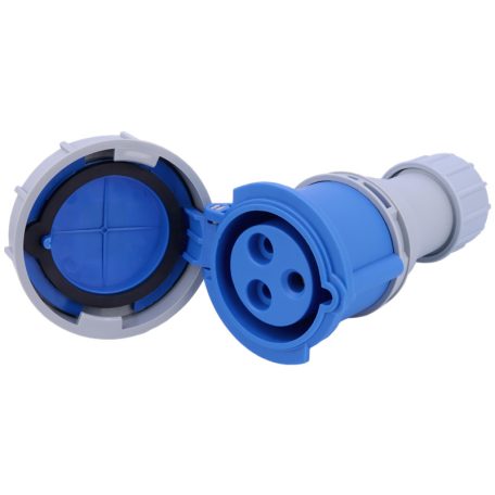 Tracon 32A, 230V, 2P+E, 6h, IP67 TICS-2232H Ipari csatlakozóaljzat, fokozott védelemmel 5997374200356