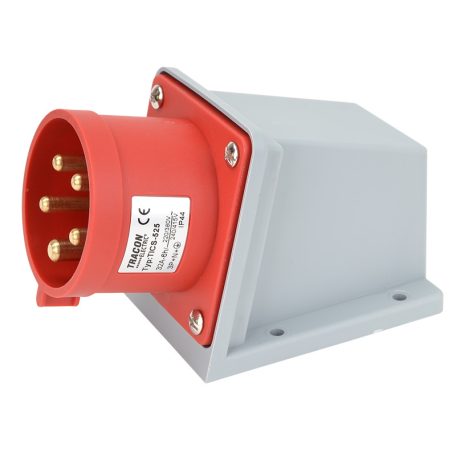 Tracon 32A, 400V, 3P+N+E, 6h, IP44 TICS-525 Felületre szerelhető ipari csatlakozó dugó 5997374139601