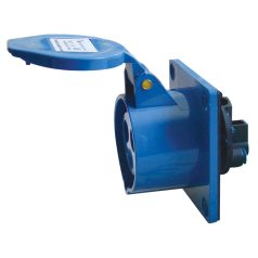   Tracon 16A, 250V, 2P+E, 6h, IP44 TICS-413 Beépíthető egyenes ipari csatlakozóaljzat 5997374139496
