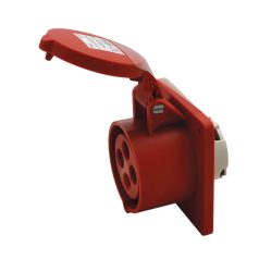   Tracon 16A, 400V, 3P+E, 6h, IP44 TICS-414 Beépíthető egyenes ipari csatlakozóaljzat 5997374139502
