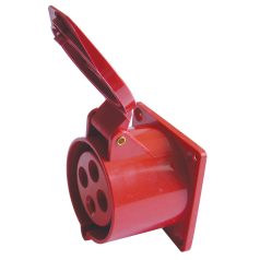   Tracon 32A, 400V, 3P+E, 6h, IP44 TICS-424 Beépíthető egyenes ipari csatlakozóaljzat 5997374139533
