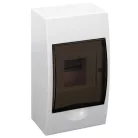 Tracon 1×4 modul, IP40, (H×W×D=200×112×92mm) EDFK-4/1 Falon kívüli elosztódoboz, füstszínű ajtóval, N/PE sínnel 5997374117166