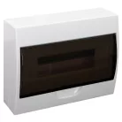 Tracon 1×12 modul, IP40, (H×W×D=200×256×95mm) EDFK-12/1 Falon kívüli elosztódoboz, füstszínű ajtóval, N/PE sínnel 5997374111584