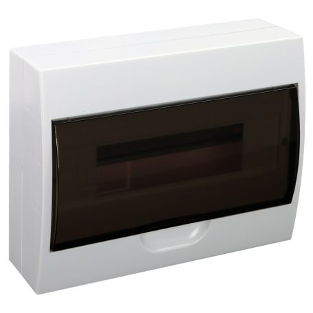 Tracon 1×12 modul, IP40, (H×W×D=200×256×95mm) EDFK-12/1 Falon kívüli elosztódoboz, füstszínű ajtóval, N/PE sínnel 5997374111584