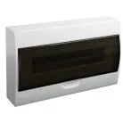 Tracon 1×18 modul, IP40, (H×W×D=220×364×96mm) EDFK-18/1 Falon kívüli elosztódoboz, füstszínű ajtóval, N/PE sínnel 5997374122894