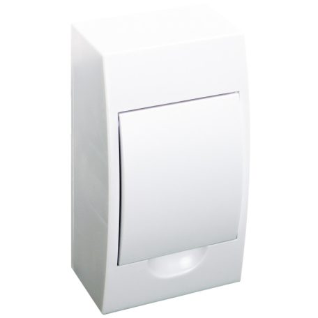 Tracon 1×4 modul, IP40, (H×W×D=200×112×92mm) EDFKN-4/1 Falon kívüli elosztódoboz, fehér ajtóval, N/PE sínnel 5997374155489