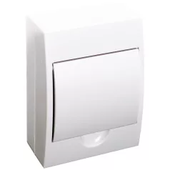   Tracon 1×6 modul, IP02, (H×W×D=200×148×95mm) EDFKN-6/1 Falon kívüli elosztódoboz, fehér ajtóval, N/PE sínnel 5997374155496