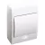 Tracon 1×6 modul, IP02, (H×W×D=200×148×95mm) EDFKN-6/1 Falon kívüli elosztódoboz, fehér ajtóval, N/PE sínnel 5997374155496
