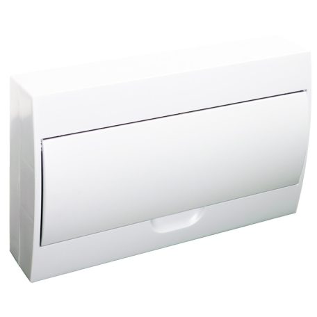 Tracon 1×18 modul, IP40, (H×W×D=220×364×96mm) EDFKN-18/1 Falon kívüli elosztódoboz, fehér ajtóval, N/PE sínnel 5997374155526