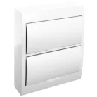 Tracon 2×12 (24) modul, IP40, (H×W×D=325×270×98mm) EDFKN-12/2 Falon kívüli elosztódoboz, fehér ajtóval, N/PE sínnel 5997374155533