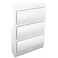   Tracon 3×14 (42) modul, IP40, (H×W×D=473×305×101mm) EDFKN-14/3 Falon kívüli elosztódoboz fehér ajtóval, N/PE sínnel 5997374155540