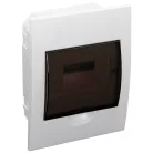 Tracon 1×6 modul, IP40, (H×W×D=200×150×66mm) EDS-6/1 Süllyesztett elosztódoboz, füstszínű ajtóval, N/PE sínnel 5997374117210