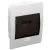 Tracon 1×6 modul, IP40, (H×W×D=200×150×66mm) EDS-6/1 Süllyesztett elosztódoboz, füstszínű ajtóval, N/PE sínnel 5997374117210