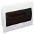 Tracon 1×12 modul, IP40, (H×W×D=200×256×66mm) EDS-12/1 Süllyesztett elosztódoboz, füstszínű ajtóval, N/PE sínnel 5997374111607