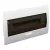 Tracon 1×18 modul, IP40, (H×W×D=216×363×76mm) EDS-18/1 Süllyesztett elosztódoboz, füstszínű ajtóval, N/PE sínnel 5997374128209