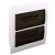 Tracon 2×12 (24) modul, IP40, (H×W×D=310×257×76mm) EDS-12/2 Süllyesztett elosztódoboz, füstszínű ajtóval, N/PE sínnel 5997374111614