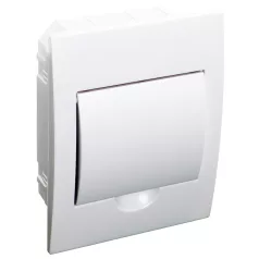   Tracon 1×6 modul, IP40, (H×W×D=200×150×66mm) EDSN-6/1 Süllyesztett elosztódoboz, fehér ajtóval, N/PE sínnel 5997374155564