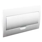Tracon 1×18 modul, IP40, (H×W×D=216×363×76mm) EDSN-18/1 Süllyesztett elosztódoboz, fehér ajtóval, N/PE sínnel 5997374155595