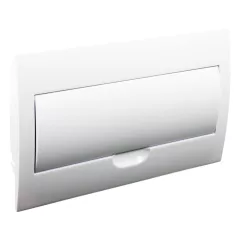   Tracon 1×18 modul, IP40, (H×W×D=216×363×76mm) EDSN-18/1 Süllyesztett elosztódoboz, fehér ajtóval, N/PE sínnel 5997374155595