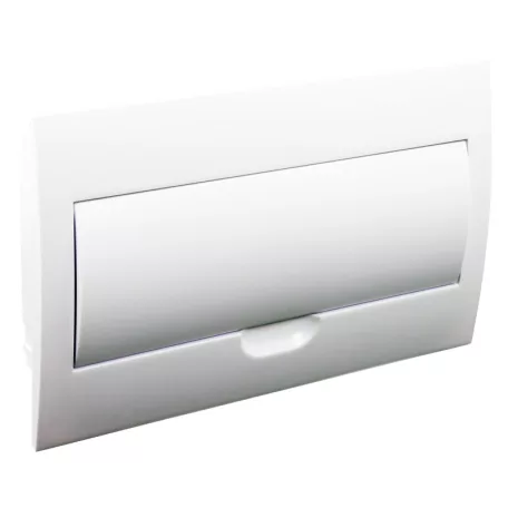 Tracon 1×18 modul, IP40, (H×W×D=216×363×76mm) EDSN-18/1 Süllyesztett elosztódoboz, fehér ajtóval, N/PE sínnel 5997374155595