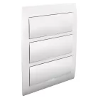 Tracon 3×14 (42) modul, IP40, (H×W×D=455×293×76mm) EDSN-14/3 Süllyesztett elosztódoboz, fehér ajtóval, N/PE sínnel 5997374155618