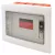 Tracon 1×8 (8) modul, IP40, (H×W×D=180×220×88mm) EDSS-8/1 Süllyesztett elosztódoboz, füstszínű-sík ajtóval, NPE nélkül 5997374205405