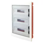 Tracon 3×12 (36) modul, IP40, (H×W×D=545×305×85 mm) EDSS-12/3 Süllyesztett elosztódoboz, füstszínű-sík ajtóval, NPE nélkül 5997374182645