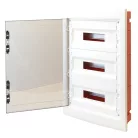 Tracon 3×12 (36) modul, IP40, (H×W×D=545×305×85 mm) EDSS-12/3 Süllyesztett elosztódoboz, füstszínű-sík ajtóval, NPE nélkül 5997374182645