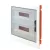 Tracon 2×18 (36) modul, IP40, (H×W×D=480×440×90mm) EDSS-18/2 Süllyesztett elosztódoboz, füstszínű-sík ajtóval, NPE nélkül 5997374205467
