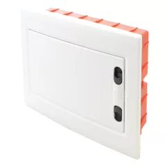   Tracon 1×8 (8) modul, IP40, (H×W×D=180×220×88mm) EDSSN-8/1 Süllyesztett elosztódoboz, fehér-sík ajtóval, NPE nélkül 5997374205412