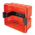 Tracon 1×8 (8) modul, IP40, (H×W×D=180×220×88mm) EDSSN-8/1 Süllyesztett elosztódoboz, fehér-sík ajtóval, NPE nélkül 5997374205412